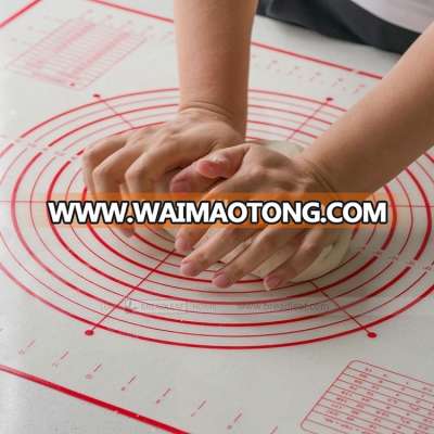 hot sell custom anti-slip silicone pastry mat for rolling baking mat with measurements